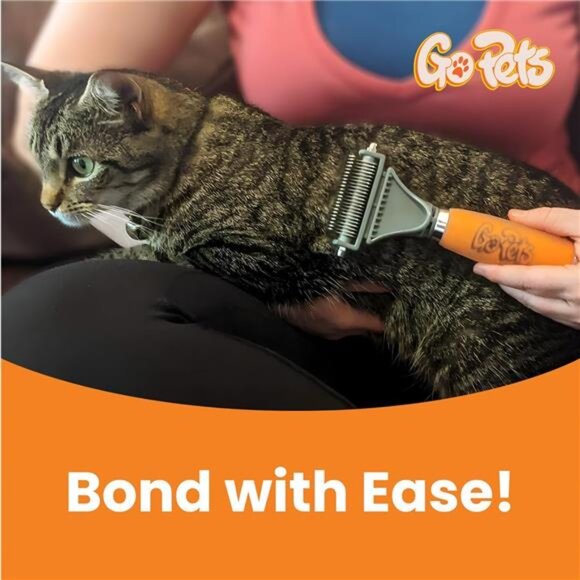 2-Sided Dematting Comb - Professional Grooming Rake for Cats & Dogs, Long Hair - Picture 5 of 7